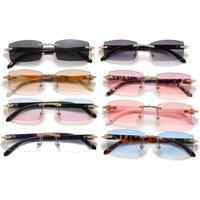 AliExpress Retro Gradient Punk Sunglasses UV400 Driving Shades Rectangle Sun Glasses for Women & Men