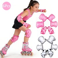 AliExpress NONE 6 in 1 Knee Pads Elbow Pads with Wrist Guards for Ages 3-10, Protective Gear for Skating, Cycling, Biking,Roller Skates,Scooters