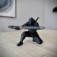 3D Ninja Pen Holder, Personalized Ornament, Stationery Storage Rack, Creative Desktop Decoration