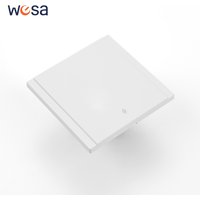 Skin Sensation AC Button Light Switch Flame Retardant 1 Gang 2 Way Wall Rocker Switch EU Standard Spray Plastic Panel Classic