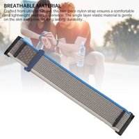 Sports Nylon Watch Band Breathable Nylon Watch Strap Elastic Braided Woven Fabric Hook and Loop Fasteners 24mm for Replacement