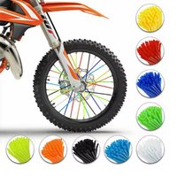 72Pcs Bicycle Wheel Spoke Protector Wraps 24cm Wheel Rim Spoke Wrap Kit for Motorcycle Bike Color Rims Skin Trim Covers Pipe