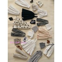 Dula Doll Clothes for Blythe Landoudou Landazz ob24 ob22 Licca 1/6 Doll Black and white series dresses, overalls, pants, etc