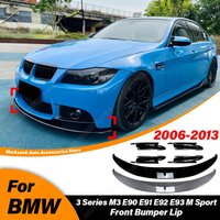 Do BMW serii 3 M3 E90 E91 E92 E93 M-Sport 2006 2007 2008 2009 2010 2011 2012 2013 Przedni zderzak z wargą Splitter Akcesoria zewnętrzne