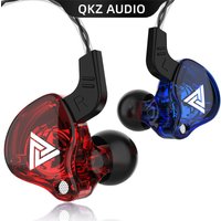 QKZ AK6 In Ear Wired Earphones With Microphone Hifi Heavy Bass Stereo Sound For Sports Running Gym Music Enthusiasts