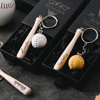 New Baseball Keychain Pendant - A Realistic Mini Baseball Keychain For Sports Goods Activities. A Lovely Gift For Couples.