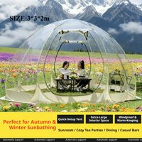 Transparent Bubble Tent, Outdoor Starry Sky Camping Dome, Windproof Warm Glamping Tent for Homestay Stall