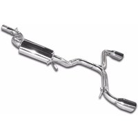 SS Dual Cat back Exhaust fits for VW GOLF GTI MK7 15-17 2.0T