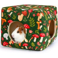 Guinea Pig Hideout Washable Guinea Pigs Hiding House Habitats Cozy Bunny Rabbit Bed for Small Pet Hamster Chinchilla Accessories