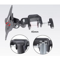 10kg LCD-5T 10mm-45MM pipe mount full motion monitor mount parts 10" 24" 27" tilt swivel LCD wall bracket 360 rotate monitor