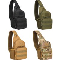 Outdoor Tactical Camouflage Kettle Chest Pack Bags Men Hiking Backpack Nylon Hunting Fishing Molle Army Trekking Shoulder Bag