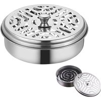 Stainless Steel Mosquito Coil Holder Round Mosquito Coil Tray Heat-resistant Mosquito Coil Burner Indoor Outdoor Supplies