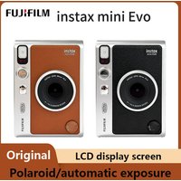 FUJIFILM Instax Mini EVO Instant Film Retro Camera Black Bare Metal One Imaging Retro For 3 Inches Photographic Paper
