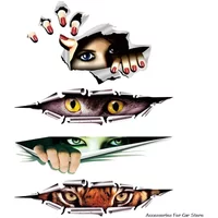 Car Auto 3D Creative Sticker Modified Decal Eyes Peeking Monster Waterproof Stickers For Home Motorcycle Anti Scratch Decals