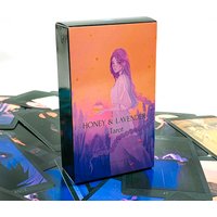 Honey and Lavender Tarot Deck Mystical Artwork, Durable & Portable, Perfect For Spiritual Guidance & Collectors