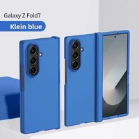 With Hinge Connection Phone Case For Samsung Galaxy Z Fold7 Z Fold 7 6 5 4 3 5G Shockproof Cover Holder Hard PC Protection Shell