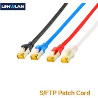 (5pcs/Pack) 10G CAT6A SFTP Network RJ45 Patch Cord Shielded LSOH Ethernet Cat 6A Snagless Patch Lead Cable 0.25/0.5/1/2/3/5/10M