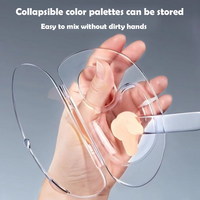 Foldable Liquid Foundation Palette Acrylic Makeup Tool Kit Mixing Cream Rod Set Storage Test Palette Cosmetic Beauty Accessories