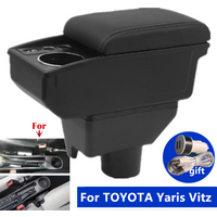 For TOYOTA Yaris Armrest For TOYOTA Yaris Vitz Car Armrest box Center Storage box cup holder Dedicated Retrofit Car Accessories