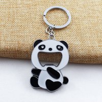 Panda Portable Beer Soda Bottle Opener Keyring Stable Beer Opener for Professional Bartenders for Ideal as A Small Gift