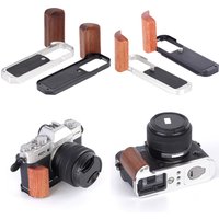 For Fujifilm X-T30 III X-T30 II X-T30 Wooden Hand Grip L Plate Bracket Arca Swiss Quick Release Mount