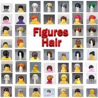 MOC City Figures Hair Human body Parts Building Blocks Figure Hairstyles Head Girl Boy City Character Accessories Brick Kid Toys