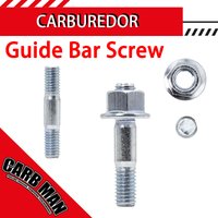 Chainsaw Guide Bar Studs Bolts Bar Nuts Hexagon Screw For 4500 5200 5800 45cc 52cc 58cc Engine Garden Tools