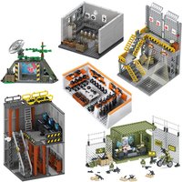 Militärische Basis Armour Combat Command Center Bausteine zum Sammeln, DIY-Modellbausatz, Lernspielzeug für Erwachsene und Teenager