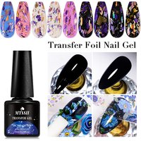 7ml Transfer Foil Nail Gel Polish Semi-Permanant Varnish For Adhesive Sticker Nail Glue Soak Off UV LED Gel Nail Art Gel