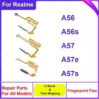 Fingerprint Sensor Flex Cable For OPPO A56 A56S A57 A57e A57S 4G 5G Touch Power Buttons Finger Print Sensor Flex Ribbon Parts