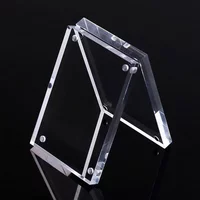 Transparent Acrylic Photo Frame Magnetic Photocard Holder Poster Display Stand Album Poster Memo Board Frame Desktop Ornament