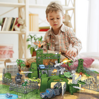 Children's Dinosaur Base Toy Set Simulation Dinosaur Transport Vehicle Parking Lot Dinosaur Base Map Small Car Boys Birthday Gift Christmas Gift