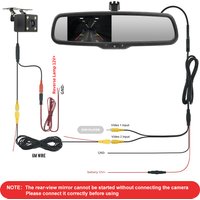 4.3 Inch Car Rearview Mirror Monitor with Original Special Bracket Auto brighness TFT LCD Screen for Rearving camera