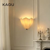 Colorful LED Glass Wall Lamps Nordic French Retro Wall Decoration For Living Room Corridor Aisle Bedroom Bedside Wall Lights