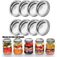 10/20PCS Canning Lids Tinplate Jar Caps Storage Bands Leak-Proof Split-type Regular/Wide Mouth Mason Jar Lids