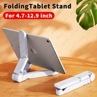 Adjustable Foldable Phone Tablet Stand, 180° Rotatable Desktop Holder for 4.7-12.9" iPad iPhone Anti-Slip Portable Bracket