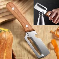 C Wooden Multi Functional Vegetable Peeler For Kitchen Veggie Fruit Carrot Orange & Potato Peeler With Ergonomic Handle Julienne