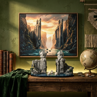 4182pcs MOC Argonath Pillars Kings Hobbit Lordes Rings Model Building Blocks Construction Christmas Gift Education Toy Brick Kid