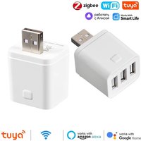 Tuya Smart Micro USB Adaptor Switch WiFi 1/2/3 Mini USB Power Adaptor Fast Charging Smart Life Works With Alexa Google Assistant
