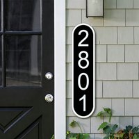 Custom House Number Signs PVC Acrylic Address Plaque Reflective Option For Mailbox Apartment Villa Hotel Number Sticker Plates