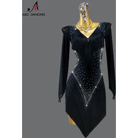 New Latin Dance Dresses Ballroom Practice Wear Suit Prom Costumes Woman Evening Skirt Fringed Clothes Girls Sexy Samba Dancewear