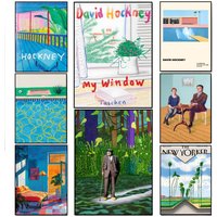 Printmaker David Hockney-Artist Poster Poster HD Waterproof Wall Sticker Bar Living Room Decor Gift
