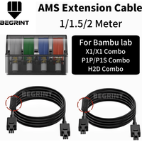 1M/1.5M/2M X1/P1/H2D Series 6pin Data Cable AMS HUB Connection AMS For Bambu lab X1C P1S P1P H2D 3D Printer Parts