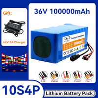 AliExpress KIITOKOLO 10s4p 36v 100000mAh Lithium 18650 Rechargeable Battery Pack 500W Power 36v Lithium Battery 36v Ebike Battery with BMS