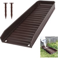 PP Rainwater Gutter Downspout Splash Block Drain Extension Device Home Garden Drainage System Accessory