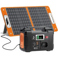 FF Flashfish E200 Tragbare Powerstation 200W 151Wh Mit 60W Solarpanel Generator 230V AC DC Batterien Stromversorgung Outdoor-Akku