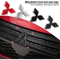 1Pcs Car Emblem Badge Hood Front Rear Trunk Logo Accessories For Mitsubishi ASX Lancer Pajero Outlander L200 EVO Lancer EX