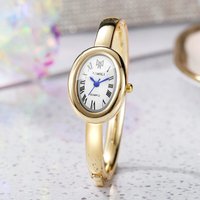 Fashion Bracelet Strap Women Watches Ladies Elegant Oval Dial Quartz Wristwatch Reloj Mujer Girls Clock Gift
