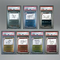 DIY Anime PTCG 2023 Eevee Family Collaboration Cards Japanese version 10Points Rare Rating Card Anime Game Collecting Cards Gift