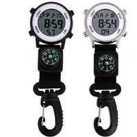 Time Recording Lightweight Carabiner Clip Climbing Pocket Watch for Daily Life Compass LED Watch Outdoor Fashion Accessories